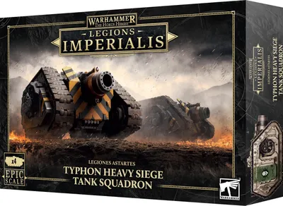 Imagen del producto de Warhammer: La Herejía de Horus - Legiones Astartes - Escuadrón de Tanques de Asedio Pesados Typhon (4 miniaturas)