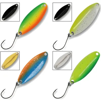 Produktbild von Paladin Profi Spoon Hades 3,3g - Forellenblinker, Farbe:orange-blau / gold