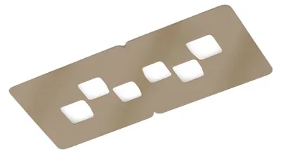 Zdjęcie produktu dla BILBAO P/M Ceiling Lamp - Metalowa i metakrylanowa lampa sufitowa, gołębia szarość, 6x8W GX53 - Gea Luce