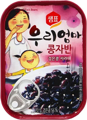 Produktbild von Sempio Schwarze Bohnen in Sojasauce Kongjaban 70g