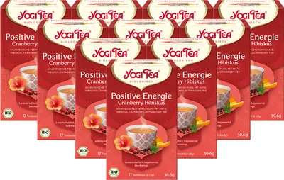 Produktbild von 10 x  YOGI TEA Positive Energie | 10 x 30,6g