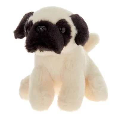 Obrázok produktu pre Maskotka pluszowa Pies Mops siedzący 13 cm