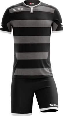 Produktbild von alpas Trikot + Hose Active Schwarz Gr. XS (164)