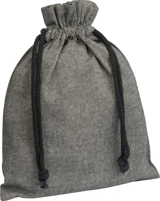 Produktbild von Baumwollbeutel / Kordelzug Stofftasche / Farbe: anthrazit