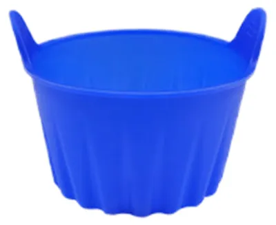 Produktbild von Silikon-Backförmchen für Muffins, lebensmittelecht, antihaftbeschichtet, für Cupcakes, Muffins und Süßigkeiten, wiederverwendbare Kuchenförmchen und Halter für Partys