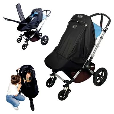 Produktbild von SnoozeShade Plus Extra (6–9 Monate bis 3 Jahre) Universelle Passform für Buggys und Kinderwagen, Sonnenschutz und Einschlafhilfe für Kinderwagen