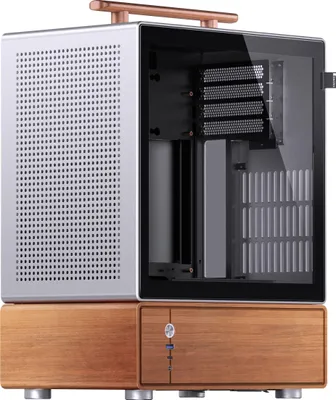 Immagine prodotto di JONSBO T7 PC case, Midi-Tower, mATX, vetro temperato - argento