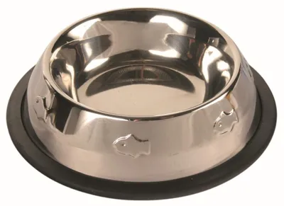 Zdjęcie produktu dla TRIXIE 24870, Kot, Stal nierdzewna, Czarny, Stal nierdzewna, Monochromatyczny, 0,2 l, 15 cm