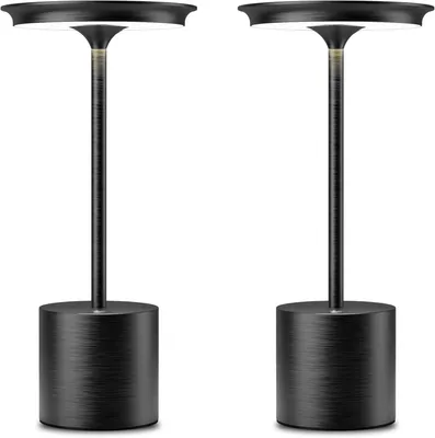 Produktbild von Kabellose LED-Tischlampe 6000 mAh 3 Lichtmodi Moderne Schwarz