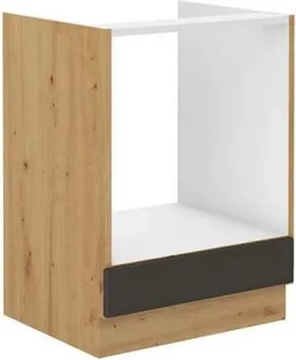 Immagine prodotto di Mobile da cucina per forno da incasso 60 cm FRYZIA - rovere artigianale / grafite