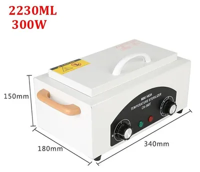 Image de Stérilisateur à air chaud - Boîte de désinfection à chaleur sèche 2230ML - Volume 10 L - 1000 W - Pour les outils de salon de manucure et de coiffure - Prise UE