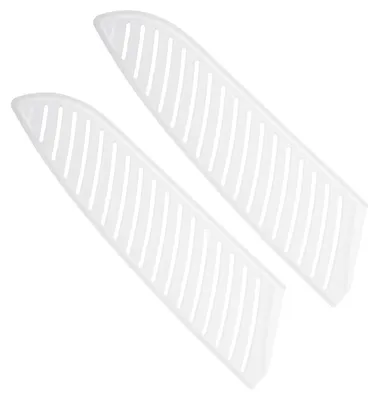 2er-Pack PP Messerschutz für 7 Zoll Santoku Messer, Weiß