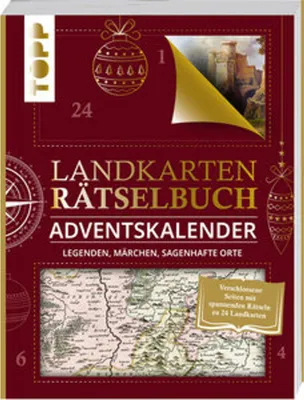 Image de Landkarten Rätselbuch Adventskalender. Legenden, Märchen, sagenhafte Orte