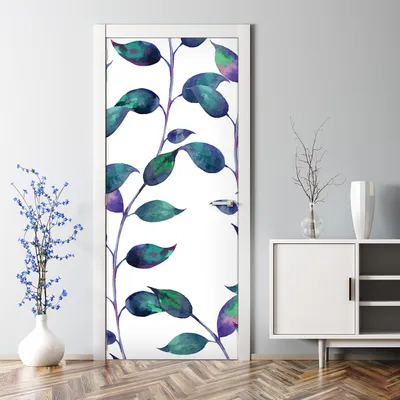 Produktbild von Dekorative Türfolie selbstklebend Klebefolie Wandaufkleber Pfingstrosen Knospen 70 x 200 cm