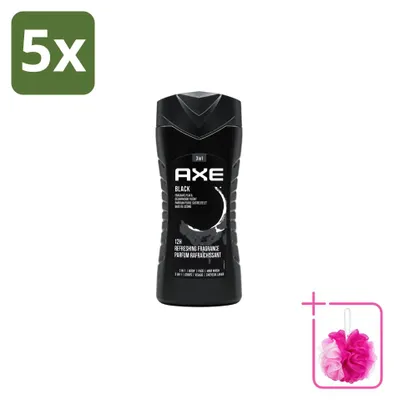 Image de 5 gels douche Axe, senteur cèdre et poire, 250 ml, lot de 5