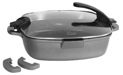 Image de STONELINE® FUTURE poêle à servir carrée 24 cm | avec couvercle