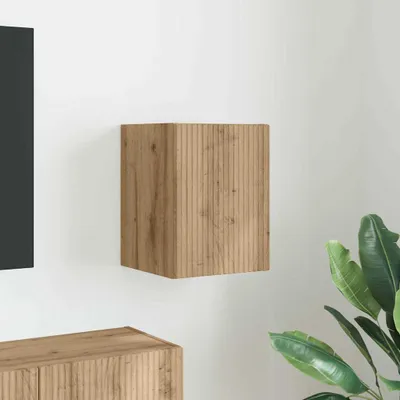 Produktbild von Möbel TV-Wandschrank 30 x 31 x 40 cm Kunsthandwerk Eiche - TV-Schränke &5417