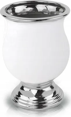 Produktbild von Keramik Blumentopf Urne 21 cm weiß