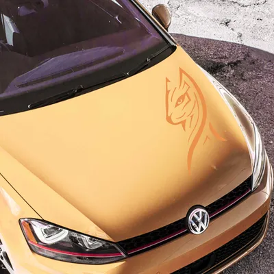 Produktbild von Aufkleber - Autoaufkleber "Luxury Kitty" 80cm x 40cm orange - Tuning Carystyling Heckscheibe Auto
