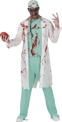 Produktbild von Fiestas Guirca - Arzt Zombie-Kostüm für Herren Set FG1343 (L) (Blau/Weiß)
