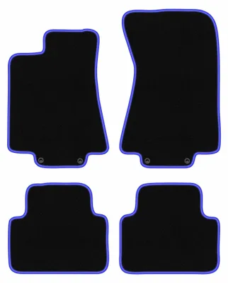 Immagine prodotto di Tappetini in moquette per Jaguar XJ VII 2002-2009 (berlina) – set 4 pezzi, nero/blu, su misura – Wielganizator CARLUX