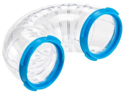 Productafbeelding van Ferplast Knaagdiertunnel U-vorm blauw voor kleine knaagdieren