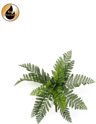 Produktbild von artplants.de Künstlicher Frauenfarn FRIGAL auf Steckstab, schwer brennbar, grün, 25cm - Kunst Farnpflanze