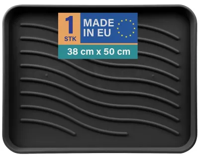 Produktbild von Famanu Schuhablage 50x38x2,5 cm schwarz - wasserdicht