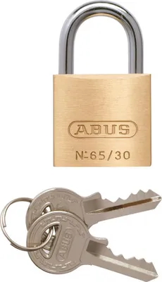 Image de Cadenas Abus 65/30 S'entrouvrant (lot De 12) Sécurité Abus Avec Clé Unique Pour 12 Cadenas - Abus