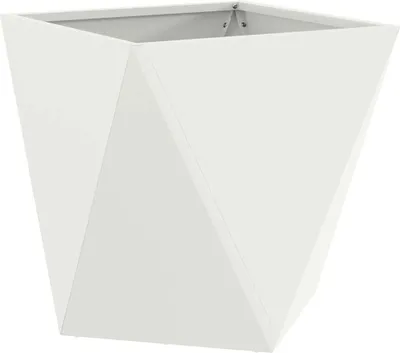 Produktbild von vidaXL Pflanzkübel Weiß 50 x 50 x 50 cm Stahl