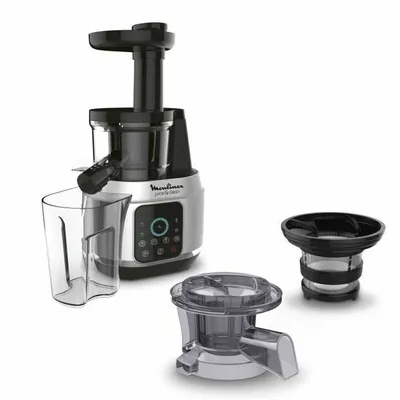 Obrázek produktu pro Moulinex ZU420E, Pomalý odšťavovač, Hliník, Černá, Černá, 80 ot/min, 0,8 l, 0,8 l