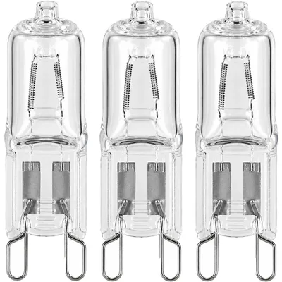 Produktbild von 3 x Halogen Stiftsockellampe 46W = 60W G9 klar 702lm warmweiß 2800K