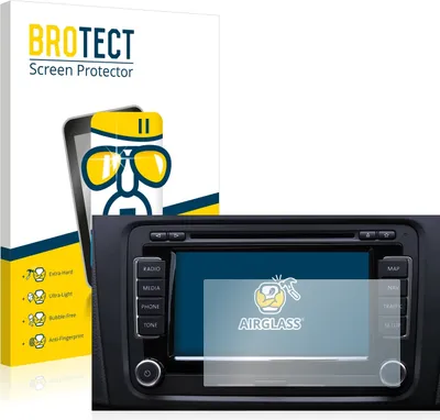 Produktbild von BROTECT Schutzglas für Volkswagen Touareg 2009 RNS 510 6.5" Schutzfolie Panzer Folie Glas Display Schutz klar