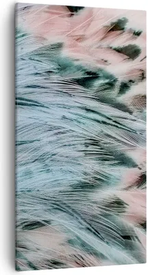 Produktbild von Bild auf Leinwand - Leinwandbild - Federn Federn Vogel - 55x100cm - Wand Bild - Wanddeko - Leinwanddruck - Bilder - Kunstdruck - Wanddekoration - Leinwand bilder - Wandkunst - PA55x100-3742