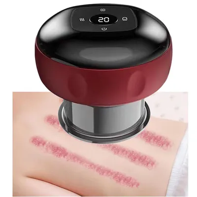 Produktbild von Massagegerät,intelligentes elektrisches Schröpf-und Schabinstrument,12 Saugstufen,3 Temperaturen,zum Schaben,Schröpfen,zur gezielten Schmerzlinderung