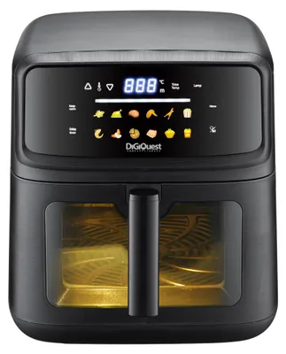 Heißluftfritteuse 10 l, 2100 W, 12 Programme, Timer, Touch-Display