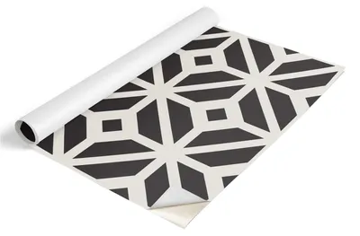 Immagine prodotto di Tulup - Pellicola adesiva per mobili - Pellicola autoadesiva 75x150 cm - Pellicola per mobili, ideale per armadi - Pellicola per mobili - Pellicola per la cucina - Impermeabile - Lavabile - Autoadesiva - Senza bolle d'aria - Motivo bianco e nero