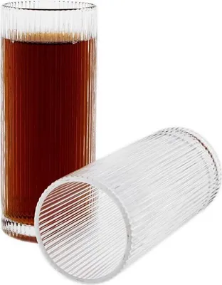 Produktbild von Terra Grande Longdrinkgläser 320 ml - 6-teiliges Gläser-Set in Relief-Design