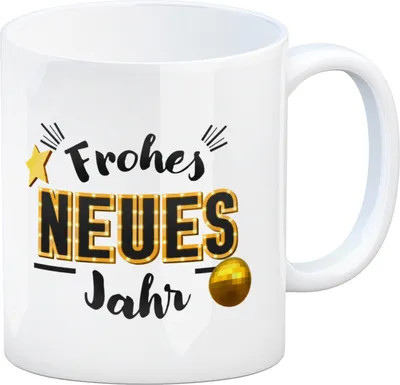 Produktbild von Frohes neues Jahr Kaffeebecher