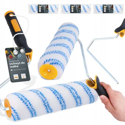 Produktbild von TRCR Nylon Farbwalzen-Set mit Griff 25 cm für Epoxidfarben