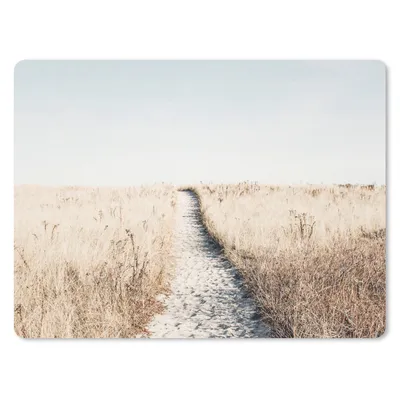 Produktbild von MuchoWow® Mauspad Mousepad Pfad - Sand - Pflanzen - Natur 23x19 cm - Mousepads - Maus Mat - Pad - Mausunterlage - Schreibtischunterlage - Mauspad