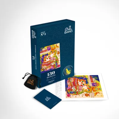 Produktbild von DaVICI Puzzle - Katzen im Kämmerchen