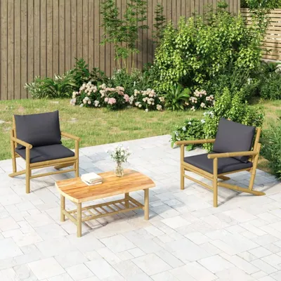 Immagine prodotto di Maison Exclusive - Tavolino da giardino in bambù, 90x55x37 cm