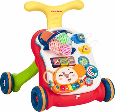 Image de Marcheur 3 en 1 KikkaBoo - Play & Grow, Rouge