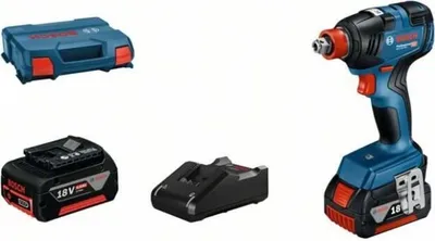 Immagine prodotto di Avvitatore a percussione Bosch Professional GDX 18V-200, 200 Nm, 4000 giri/min, 2x4,0Ah L-C