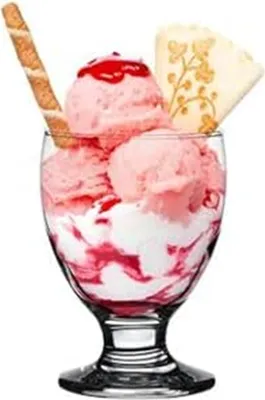 Produktbild von KONZEPT Eisschalen, 6er Set Dessertgläser Glas, Eisbecher ideal für Sorbet, Dessert, Tiramisu, Pudding, Eis, Panna Cotta, 280 ml