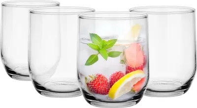 Produktbild von GLASMARK® Gläser 4-Set 280 ml Große (max. 310ml) 4 Stück Drinkgläser transparent Saft und Cocktail Party Trinkglaswaren Saftgläser Trinkgläser