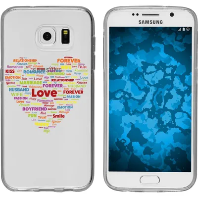 Produktbild von PhoneNatic Case kompatibel mit Samsung Galaxy S7 Silikon-Hülle pride Herz M5