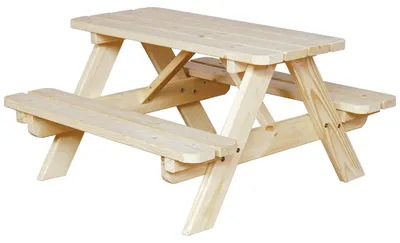 Produktbild von Picknicktisch Kinder Gartentisch Jimmy Kiefer Holz 90x85cm