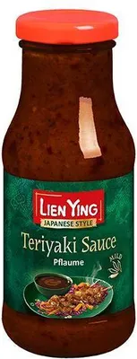 Produktbild von Lien Ying Teriyaki-Sauce Pflaume 240 Ml Flasche Vegan Lactosefrei Süßlich-würzig, nach Pflaume